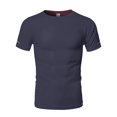 thumbnail image 2 of FashionOutfit Men's Men's Workout Activewear Crew Neck Short Sleeve Top, 2 of 4