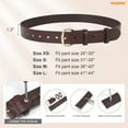 thumbnail image 6 of Women Leather Belt for Jeans Pants Ladies Leather Belts with Gold Buckle, 6 of 7