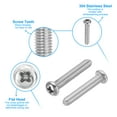 thumbnail image 3 of Uxcell Phillips Pan Head Screws, 30 Pack M5-0.8 x 30mm 304 Stainless Steel 18-8 Full Thread Pan Head Machine, 3 of 7