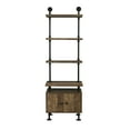 thumbnail image 3 of Acme Furniture ACME Ensata II Side Pier, Rustic Oak  & Black Finish, 3 of 5