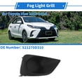 thumbnail image 2 of Parrilla de Luz de Niebla Frontal Derecho No.521270D310 Cubierta de Luz de Niebla Inferior Frontal para Toyota Vios 2013-2016 Negro ABS 1 Pc, 2 of 6