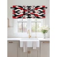thumbnail image 2 of Valances for Windows Abstract Crystal Effect Rod Pocket Cafe Window Treatments Valance Curtains for Kitchen Bathroom Laundry Basement Windows 60"x18", 2 of 9