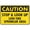 Warning Sign 1, variant on No Golf Equipment Inside Clubhouse Sign, 8"x12" Aluminum Warning Sign, Clubhouse Restriction Sign
