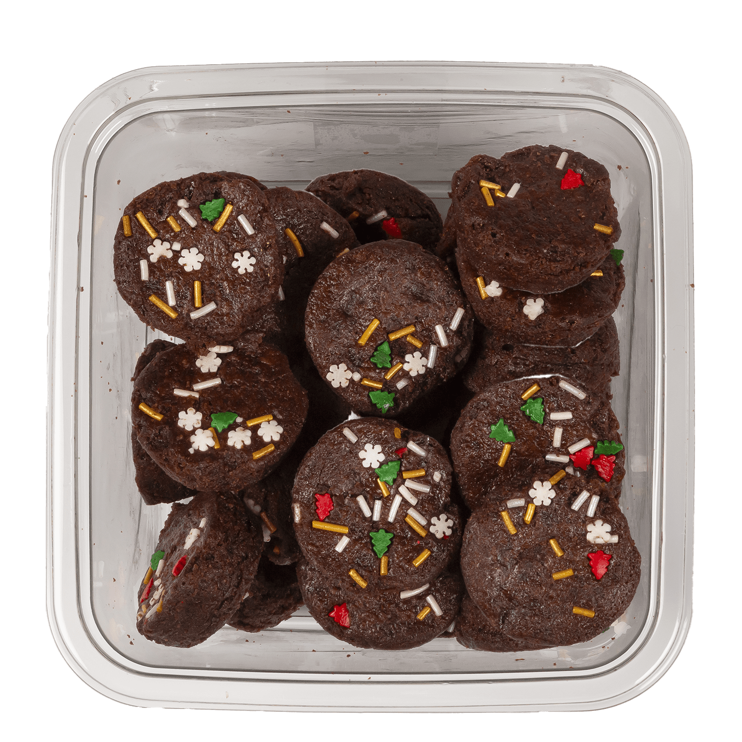 Freshness Guaranteed Holiday Brownie Bites, 22.2 oz, 33 Count (Soft, Baked, Sweet Dessert)
