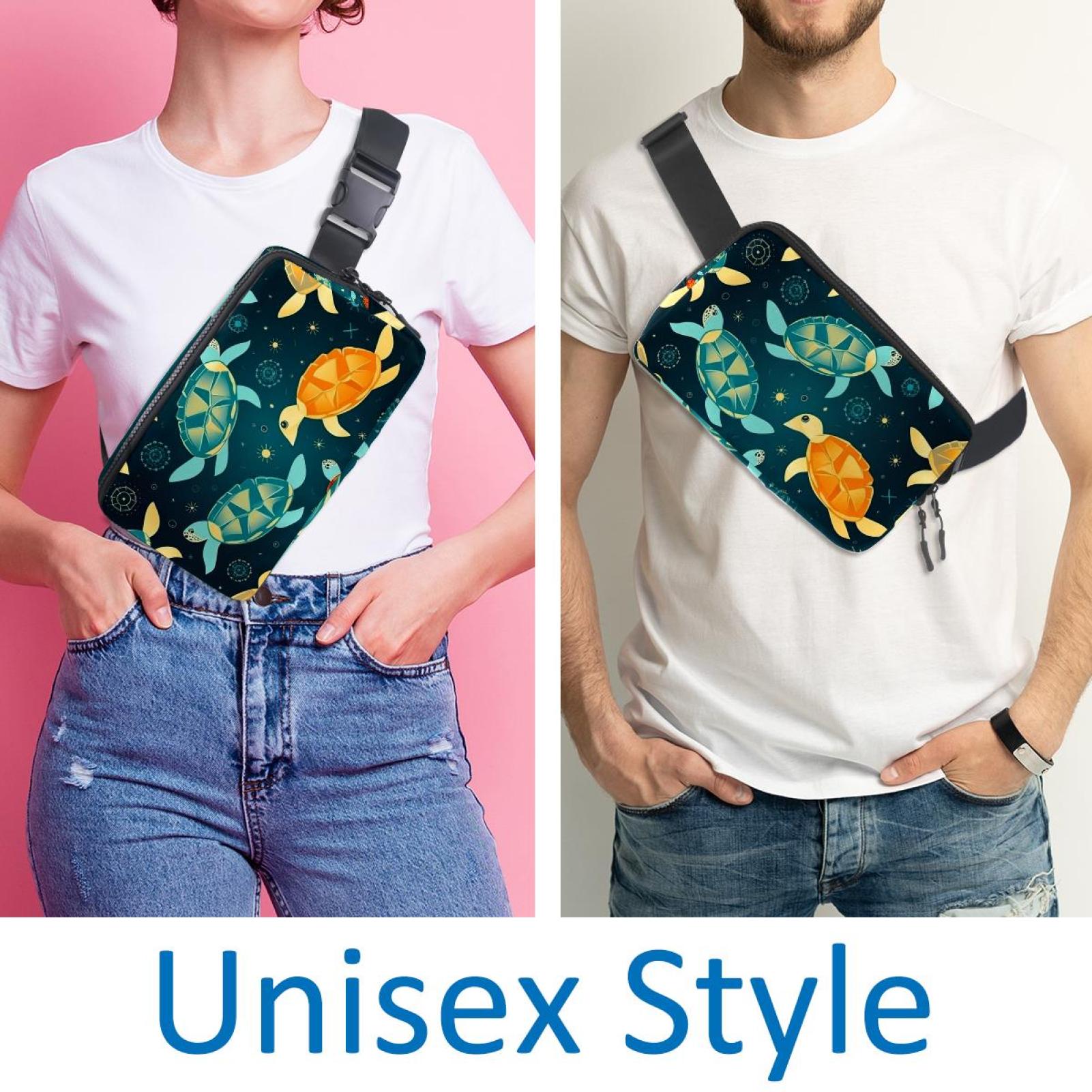 Sea turtles Running Belt Waist Packs Fanny Bag: Lightweight, Adjustable, with Extension Strap, Unisex