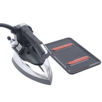 Industrial Steam Iron, 1000W Gravity Feed Steam Iron with 3L Large Water Capacity Tank 5 Gears Silver Black