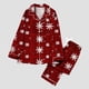 thumbnail image 2 of Puyaiuu Women 2 Piece Christmas Satin Pajama Set Cute Print Long Shirt Loose Shorts Matching Set Loungewear Gift, 2 of 7