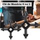 thumbnail image 2 of Whataatahia 2 paquetes de llaves de portabrocas multifunción de acero al carbono duraderas para taladro eléctrico negro, 2 of 7