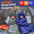 thumbnail image 5 of KingCamp 3-Season Sleeping Bags for Camping, Portable Sleeping Bag for Adults and Teens with Compression Sack, Ideal for Outdoor & Indoors- 3.09 lbs (Navy), 5 of 7
