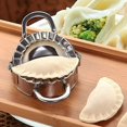 thumbnail image 5 of 2 Pcs Stainless Steel Dumpling Maker Gyoza Mould Ravioli Mold Dough Press Cutter Wrapper Pie Crimper Pastry Tools For Home Kitchen Small And Large Set, 5 of 5