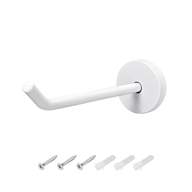 1 pieza, gancho de pared de 4.53" gancho para bata, colgador de toalla individual de acero inoxidable blanco