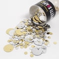 thumbnail image 1 of Confetti Circle New Bubbly (3 Sizes) Gold, Silver - Half Pound (8 oz) - CCL8475, 1 of 8