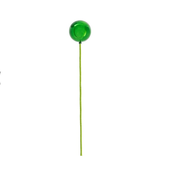 3" x 18" Green Shiny Ball Stick 12/Bag