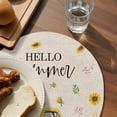 thumbnail image 4 of Round Placemats Sunflower Truck 15 inch Set of 6 Table Mats for Dining Table Vintage Hello Summer Heat Resistant Non-Slip Kitchen & Home Decorative Place Mat Set, 4 of 8