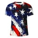 thumbnail image 4 of Blusas y camisas de manga corta con cuello en V, moda de verano, camiseta informal de cuello redondo estampada para hombre, top de algodón de imitación para hombre, 4 of 5
