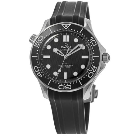 Omega Seamaster Diver 300M Automatic Black Dial Rubber Strap Men's Watch 210.32.42.20.01.003