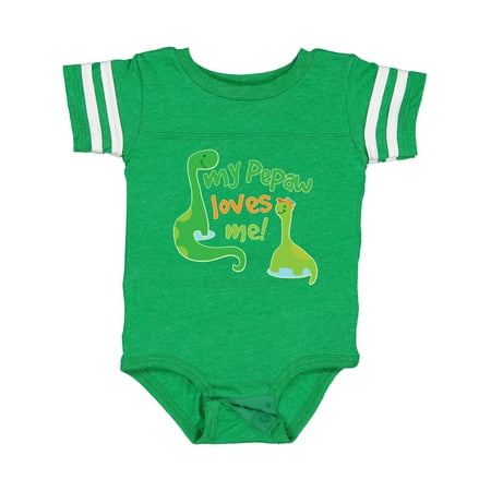 

Inktastic Pepaw Loves Me Baby Grandson Gift Baby Boy Bodysuit
