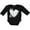 AB-Black, variant on Inktastic Lung Cancer Awareness White Ribbon Around Heart Boys or Girls Long Sleeve Baby Bodysuit