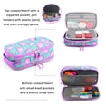 thumbnail image 4 of J World Doodle Pencil Case with Organizational Pockets and Handle Strap, Puffy Flower, 4 of 7