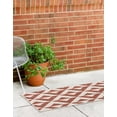 thumbnail image 4 of Jill Zarin Outdoor Collection Area Rug - Napa (2' x 6' 1" Runner Rust Red/Ivory), 4 of 9