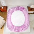 thumbnail image 5 of Castle Fairy 4-Piece King Sheet Set: Pink Rose Bling Glitter Sparkling Crystal, 5 of 7