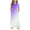 Purple, variant on Your-Sty Kids Girls Summer Long Dress Gradient Crewneck Ruffle Short Sleeve Flowy Tiered Maxi Dress with Pockets Casual Loose Swing Dress