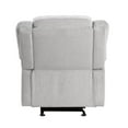 thumbnail image 6 of Pemberly Row Upholstered Glider Manual Recliner Chair in Gray, 6 of 8