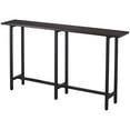 thumbnail image 2 of Southern Enterprises Hendry Long Narrow Wooden Console Table in Matte Black, 2 of 8