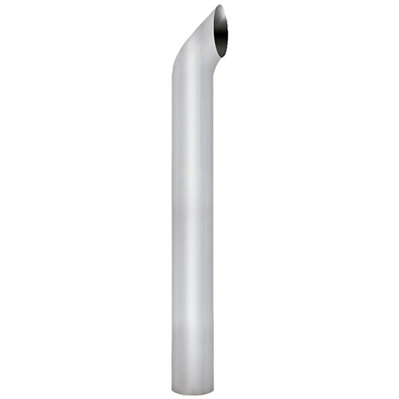 5 OD X 24 Chrome Curve Turn Exhaust Top Stack W/ Plain Inlet by BESTfit