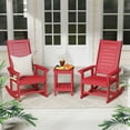 thumbnail image 6 of FODINGHILL Outdoor Rocking Chair, HDPE All Weather Adirondack Oversized Rockers, Porch Rocking Chairs for Patio Outside Backyard Balcony Garden, Red, 6 of 9