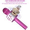 thumbnail image 3 of Microphone Karaoké Sans Fil Bluetooth pour Chanter, Micro Portable à Main, Jouets Cadeaux (Or Rose & Rose), 3 of 5