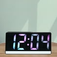 thumbnail image 4 of HOARBOEG Luminous Mirror Electronic Clock Digital Alarm Table Silent Desktop Decoration Student Electronic Alarm Clock, Large Screen Clearance Sale, 4 of 9