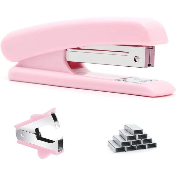 Gold Acrylic Stapler, Desktop Stapler, 25 Sheet Capacity, includes 1000 Staples and Staple Remover