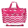 thumbnail image 4 of World Traveler 19-inch Carry-On Shoulder Duffel Bag - Fuchsia Black Chevron, 4 of 6