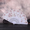 thumbnail image 2 of SUSHANG Best Chinese Style Dance Wedding Party Lace Silk Folding Hand Held Flower Fan for Wedding Dancing Party, 2 of 2