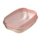 thumbnail image 5 of Bandeja de arena para gatos, protector contra salpicaduras, accesorios grandes, bandeja de cama extraíble para gatos, parte abierta resistent rosa, 5 of 10