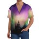 thumbnail image 1 of Fotbe Northern Lights Camisa Estampada de Manga Corta para Hombre, Casual de Verano, Estilo Playero, Sin Arrugas-3X-Large, 1 of 5