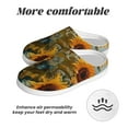 thumbnail image 6 of Balery Sunflower Field Art Pattern Women's Fuzzy Memory Foam Slippers Fluffy Winter House Shoes Indoor and Outdoor-42/43, 6 of 7
