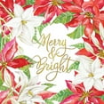 thumbnail image 2 of Jacobs, Cindy 12x12 White Modern Wood Framed Museum Art Print Titled - Merry And Bright Poinsettias, 2 of 4