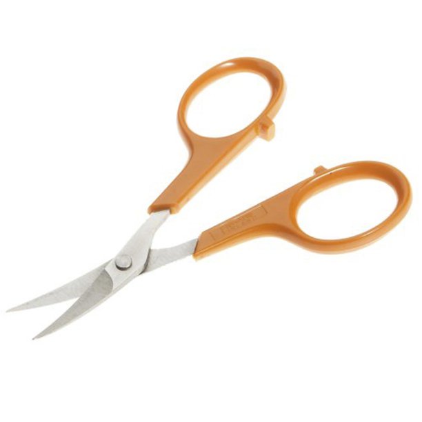 Fiskars 4" Orange Curved Scissors, 1 Each