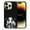 Black Spot Cow, variant on FINCIBO Soft Rubber Protector Cover Case for Apple iPhone 14 Pro 6.1" 2022, Blue Owl