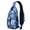 Colorful Tropic, variant on Tropical Floral Sling Backpack, Lightweight Crossbody Daypack with Exotic Botanical Design, Ideal for Beach Travel, Summer Adventures, and Outdoor Activities