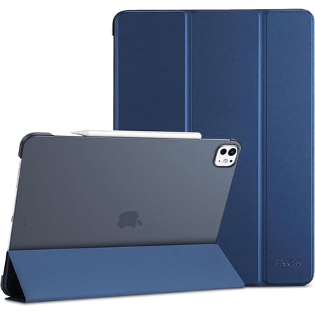 Procase Slim Protective Case Compatible with iPad Pro 13" M5 / M4, Smart Cover for iPad Pro M5 / M4 13 inch -Navy