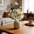 thumbnail image 5 of Beige Realistic Peonies Artificial Flowers Silky Peony Arrangements Vase Bouquet for Wedding Table Centerpiece Indoor Home Decor (1Pcs), 5 of 7