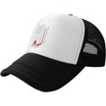 thumbnail image 1 of Hockey Stick in American Flag Mesh Back Trucker Cap Baseball Cap, 1 of 8