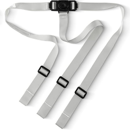 Today's Kids High Chair Straps Replacement Compatible with IKEA Antilop High Chair - Heavy Duty 3 Point Harness Seat Belt, Adjustable Durable Polyester, Soft & Comfortable on Baby's Skin - Gray
