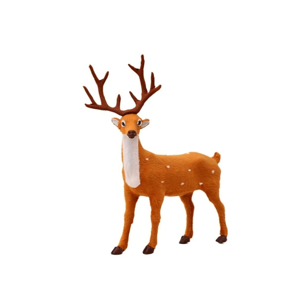 Decoraciones de Navidad para el Hogar Ciervos Manchados Decoración de Navidad Juguete Decoración de Ciervos Muñeca Ornamento de Navidad Renos Decoración de Navidad