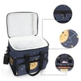 thumbnail image 6 of FORMRS Insulated Cooler Bag 24 Cans Capacity Soft Leakproof Lunch Box with Side Pockets, Orange Cat Planet, 6 of 7