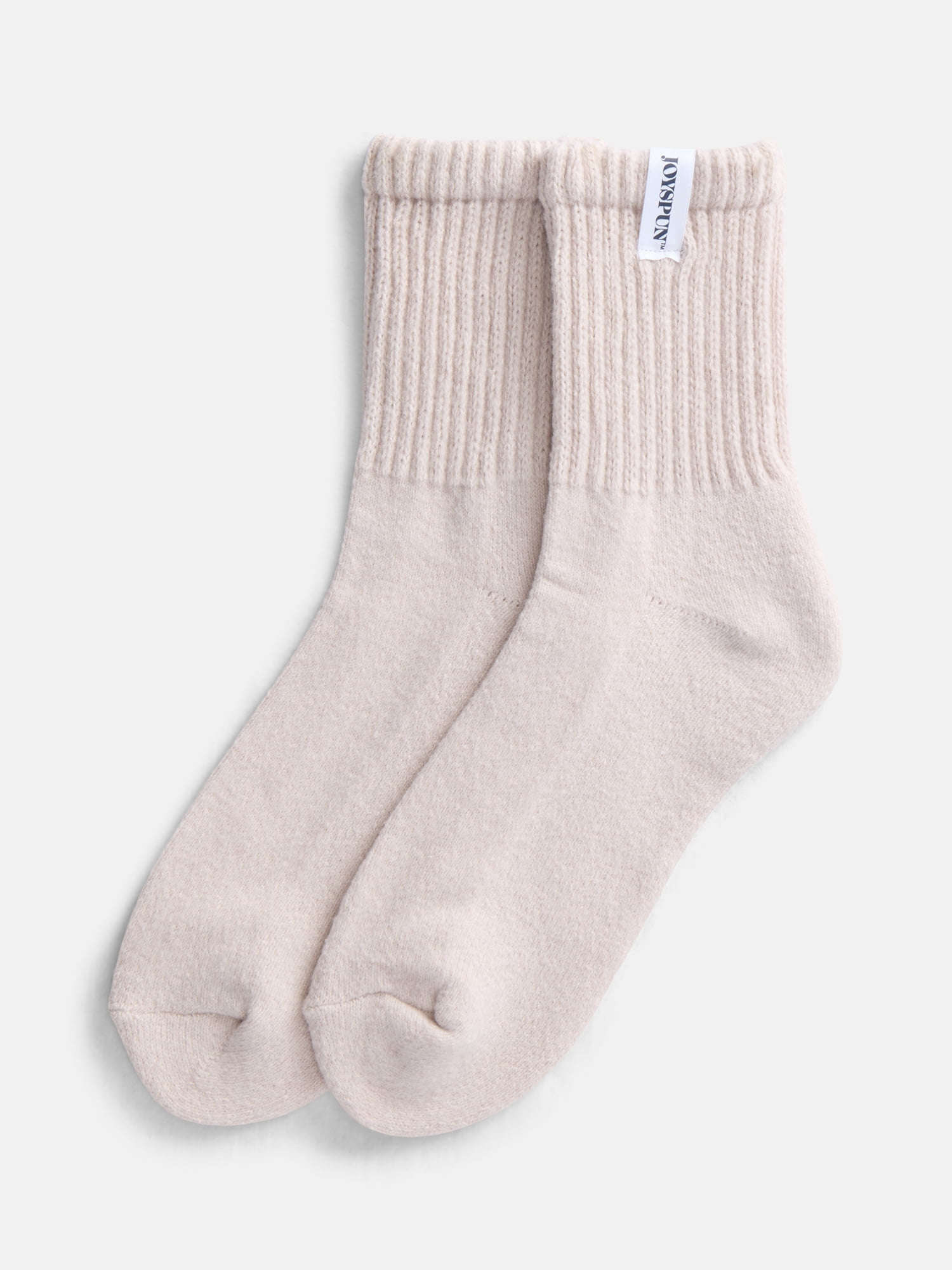 Joyspun Women's Comfort Slouch Ankle Socks, 3-Pack, Size 4-10