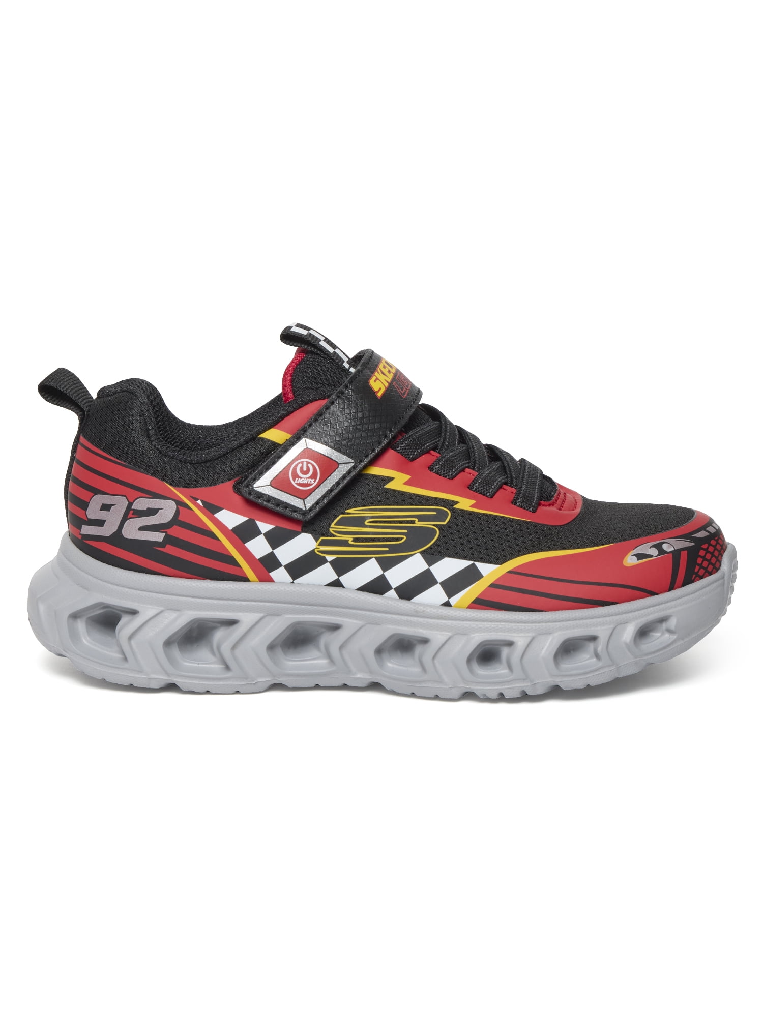 Skechers Boys Elix-Light Up Velcro Strap Sneakers